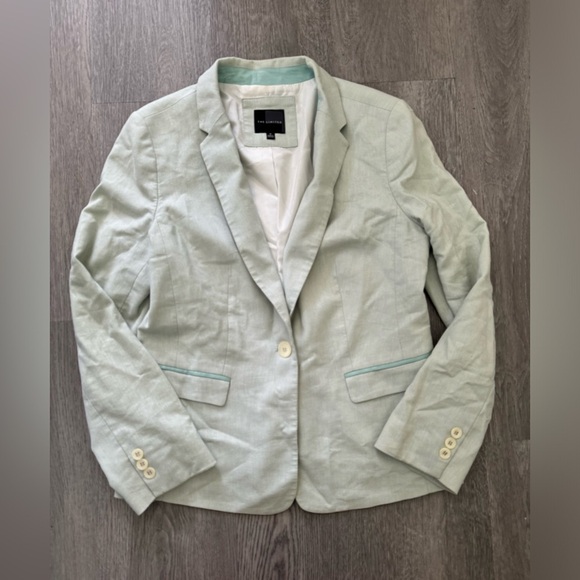 Light teal The Limited Linen Blend Blazer size medium - Picture 1 of 4